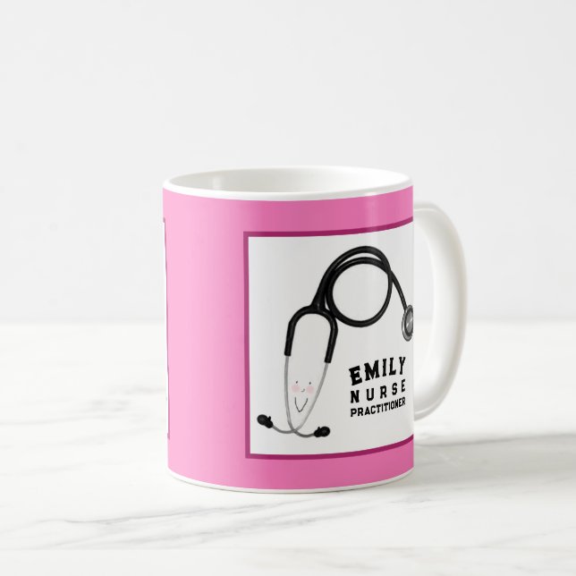 Personalized Nurse Practitioner Gift Coffee Mug (Front Right)