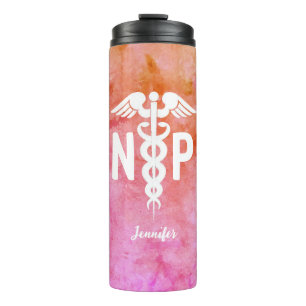 Personalized Nurse Practitioner Graduation Thermal Tumbler