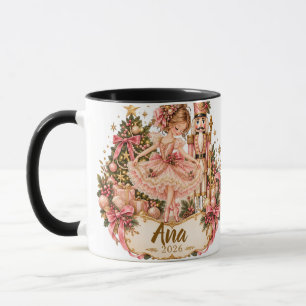Personalized Nutcracker Ballerina Christmas Orname Mug
