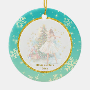 Personalized Nutcracker Ballet Christmas - Gift Ceramic Tree Decoration
