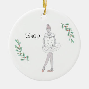 Personalized Nutcracker Snowball Keepsake Ceramic Tree Decoration