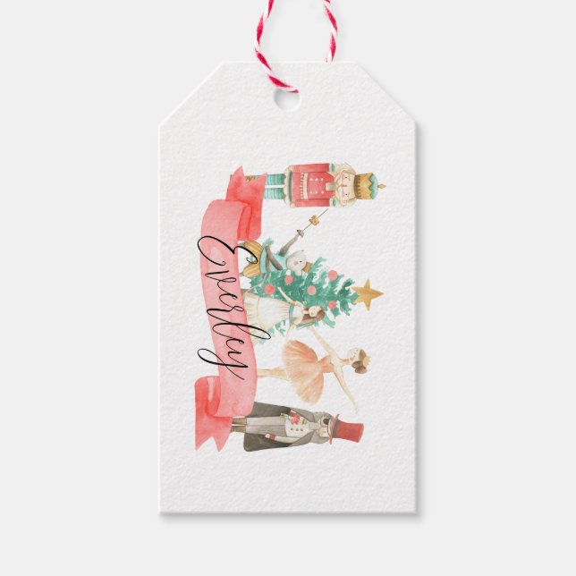 Personalized Nutcracker Theme Gift Tags  (Front)