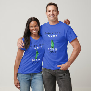 Personalized NYC Family Reunion Royal Blue T-Shirt