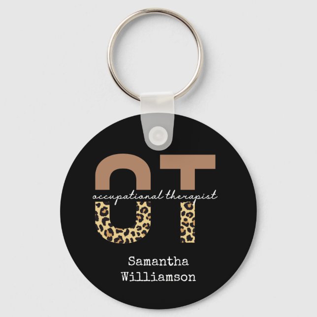 Personalized Occupational therapist OT Gift Key Ring (Front)