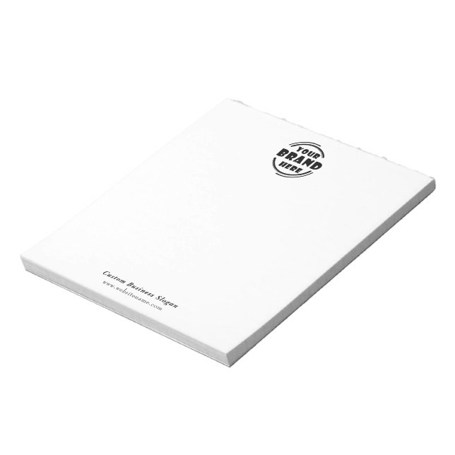 Personalized Office Notepad Custom Your Brand (Rotated)