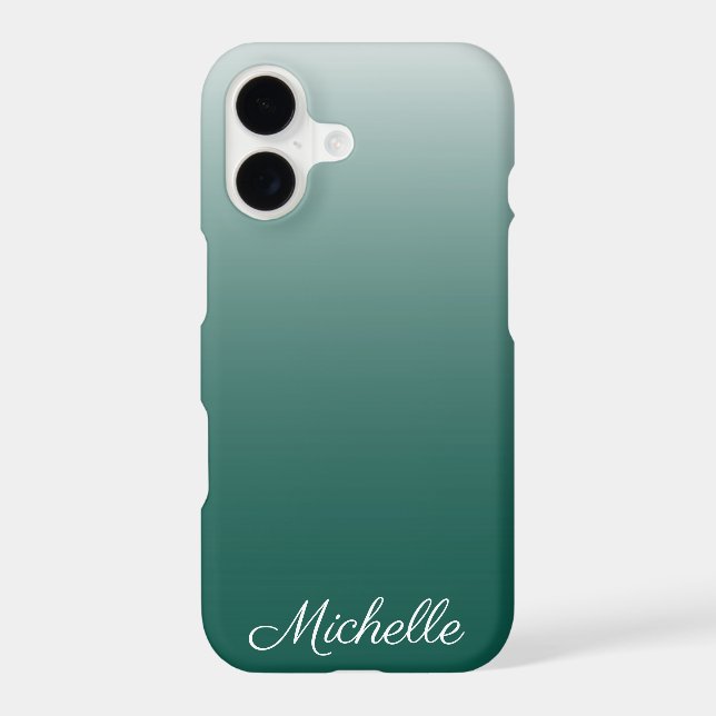 Personalized ombre gradient green (Back)