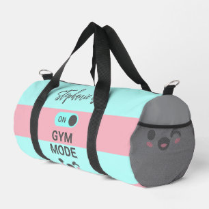 Personalized On Gym Mode Fun Cute Sport Duffle Bag