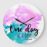 Personalized 'One day at a time' saying with name