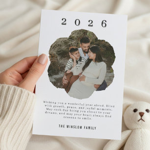 Personalized One-Photo New Year Card 2026