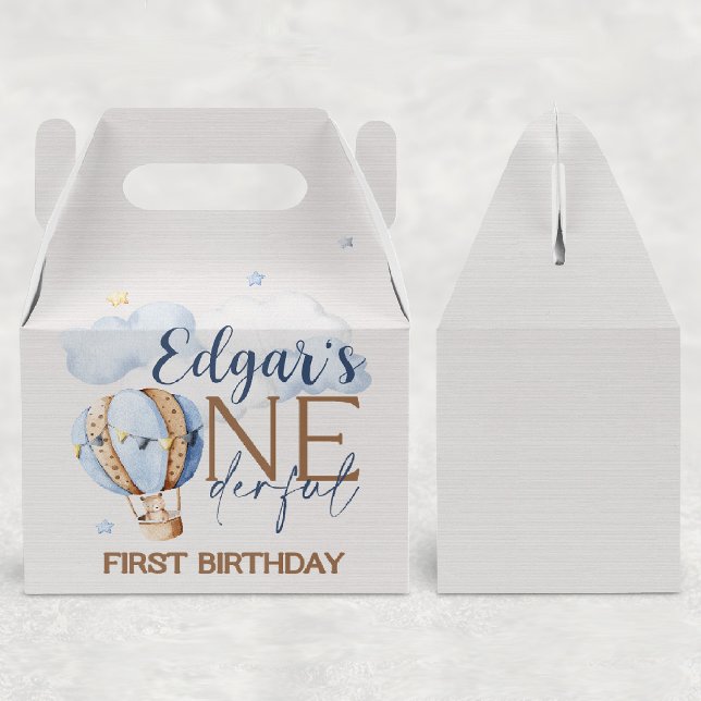 Personalized ONEderful 1st Birthday Favor Box (Creator Uploaded)