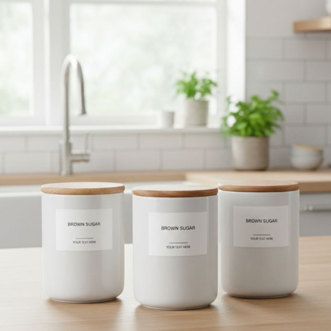 Personalized Organization Labels for Jars, Minimal (Creator Uploaded)