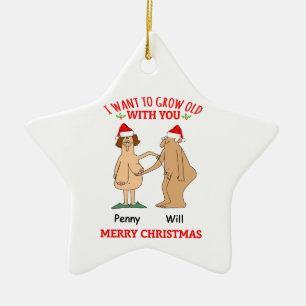 Personalized Ornament Old Couple I Want To Grow
