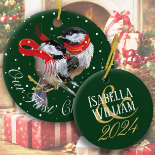 Personalized Our 1st Christmas  Ceramic Tree Decoration