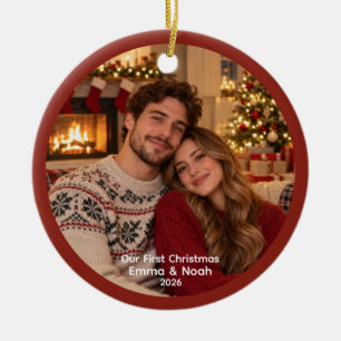 Personalized Our First Christmas Photo Ornament 20