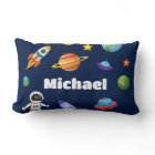 Personalized Outer Space Kids Cushion