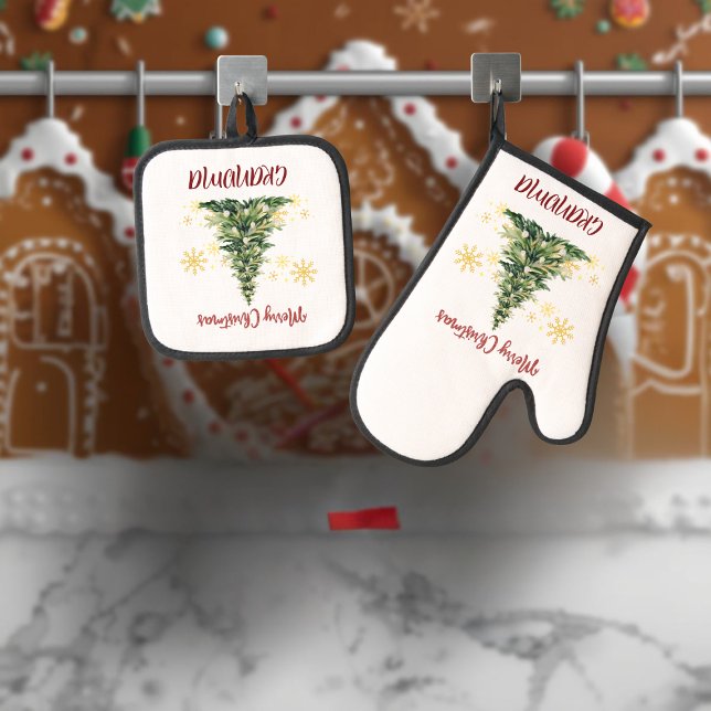 Personalized Oven Mitt and Pot Holders Set (Creator Uploaded)