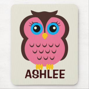 Personalized Owl Mousepad for Kids