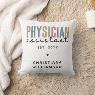 Personalized PA Physician Assistant Graduation Cushion