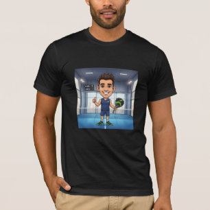 Personalized Paddle Player Cartoon Caricature T-Shirt
