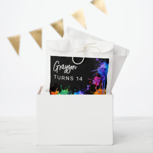 Personalized Paintballing Birthday Party Favour Bags