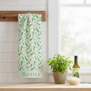 Personalized Pandan Leaf Tea Towel