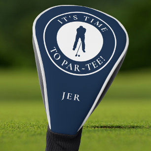 Personalized Par Tee Golfer Monogram Blue Men's Golf Head Cover