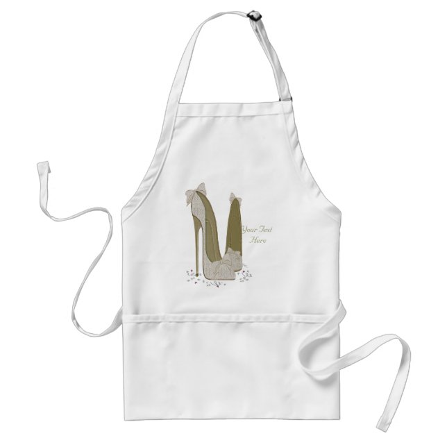 Personalized Party Stiletto Shoe Art Standard Apron (Front)