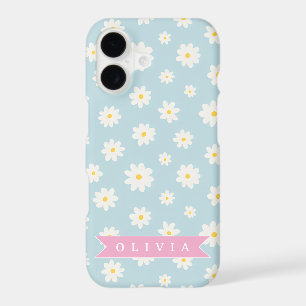 Personalized Pastel Blue Daisy Coquette Girly Cute