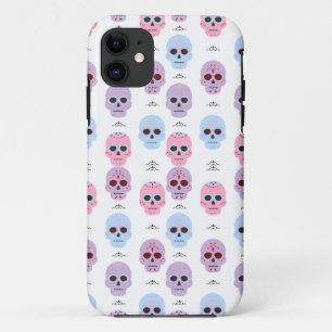 Personalized Pastel Color Skull pattern  Case-Mate iPhone Case
