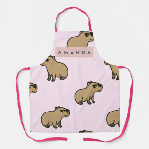 Personalized Pastel Cute Dog Pattern Apron