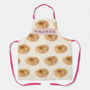 Personalized Pastel Donut Sprinkle Pattern Apron