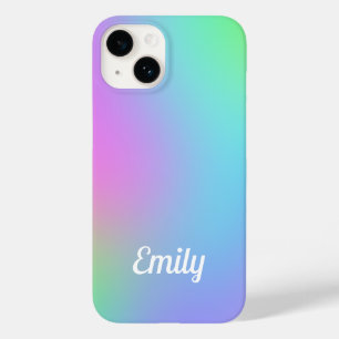 Personalized Pastel Gradient Case-Mate iPhone 14 Case