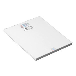 Personalized Pastel Line Art DOULA Notepad