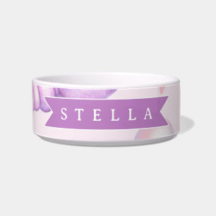 Personalized Pastel Seashell Coastal Custom Name Bowl