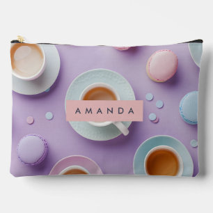 Personalized Pastel Tea Party Bliss Accessory Pouch