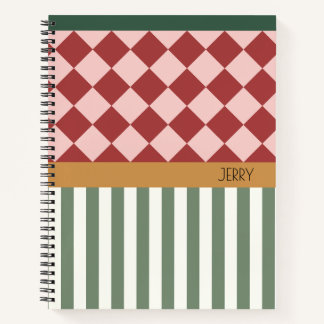 Personalized Pattern Notebook with Name