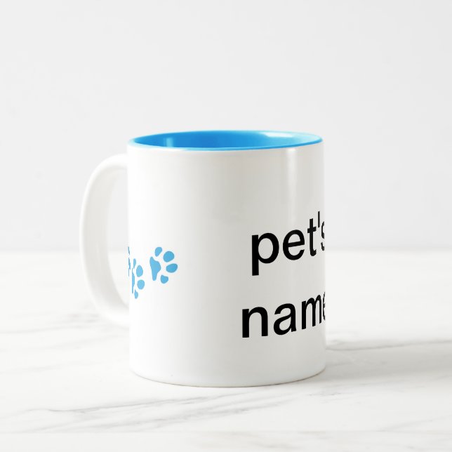 personalized paw print  mug 2020 (Front Left)
