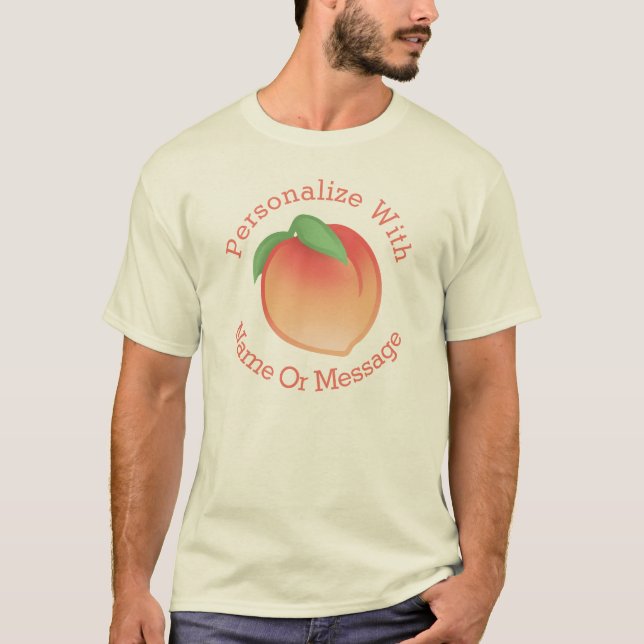 PERSONALIZED Peach T-Shirt (Front)