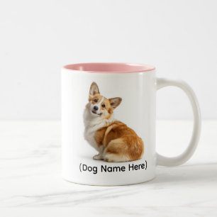 Personalized Pembroke Corgi “I Own You” Two-Tone Coffee Mug