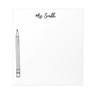 PERSONALIZED PENCIL notepad
