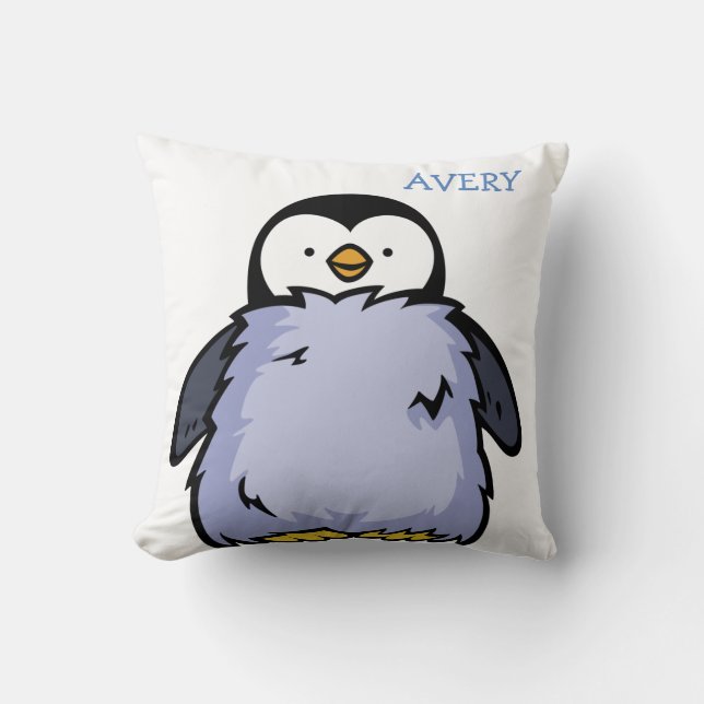 Personalized Penguin Chick Big Cushion (Front)