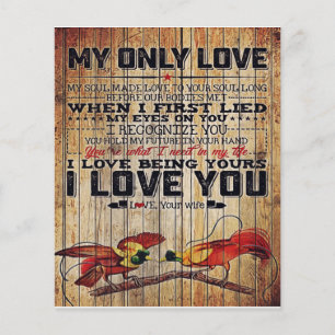 Personalized perfect letter To my husband letter Flyer