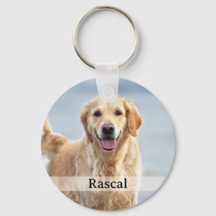 Personalized Pet 2 Photo Keepsake Pet Lover Key Ring