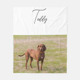 Personalized Pet Blanket Using Pet Photo + Name Cu