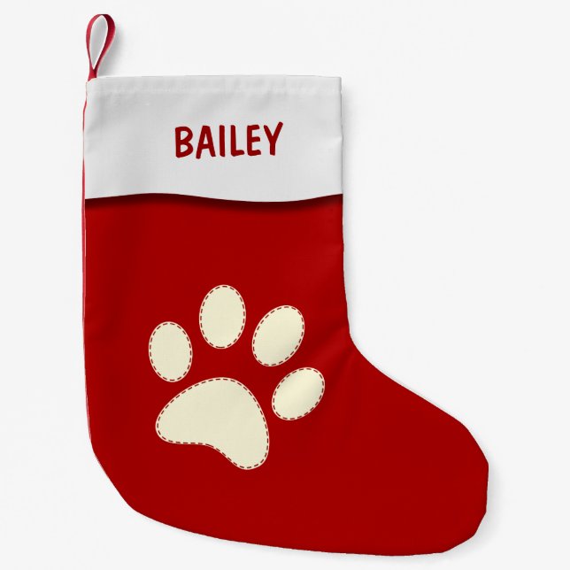 Personalized Pet Dog Christmas Stocking (Front)