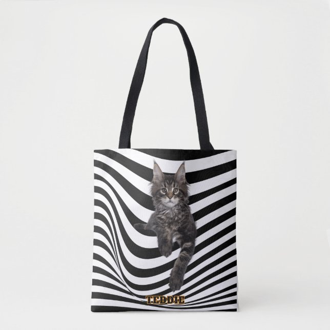 Personalized Pet Lover Tote Bag for Mom (Front)