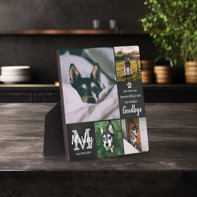 Personalized Pet Memorial Tribute Photo Collage Plaque (Creator Uploaded)