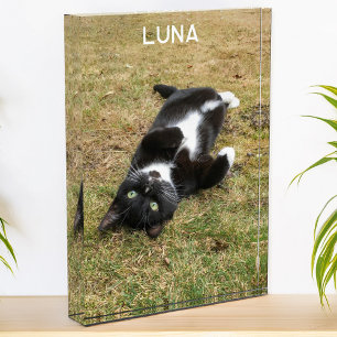Personalized Pet Name Modern Photo Block
