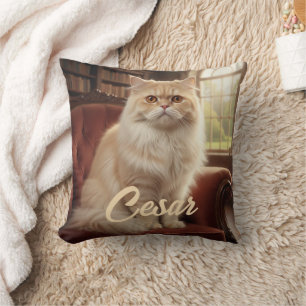 Personalized Pet Photo and Name Custom Cushion