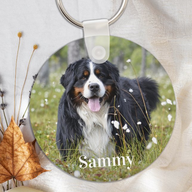 Personalized Pet Photo Dog Lover Keepsake Memorial Key Ring (Creator Uploaded)